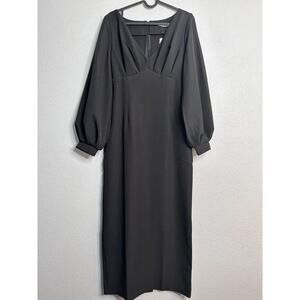 Elagia Women's Black Long Formal Dress Size S Long Sleeve